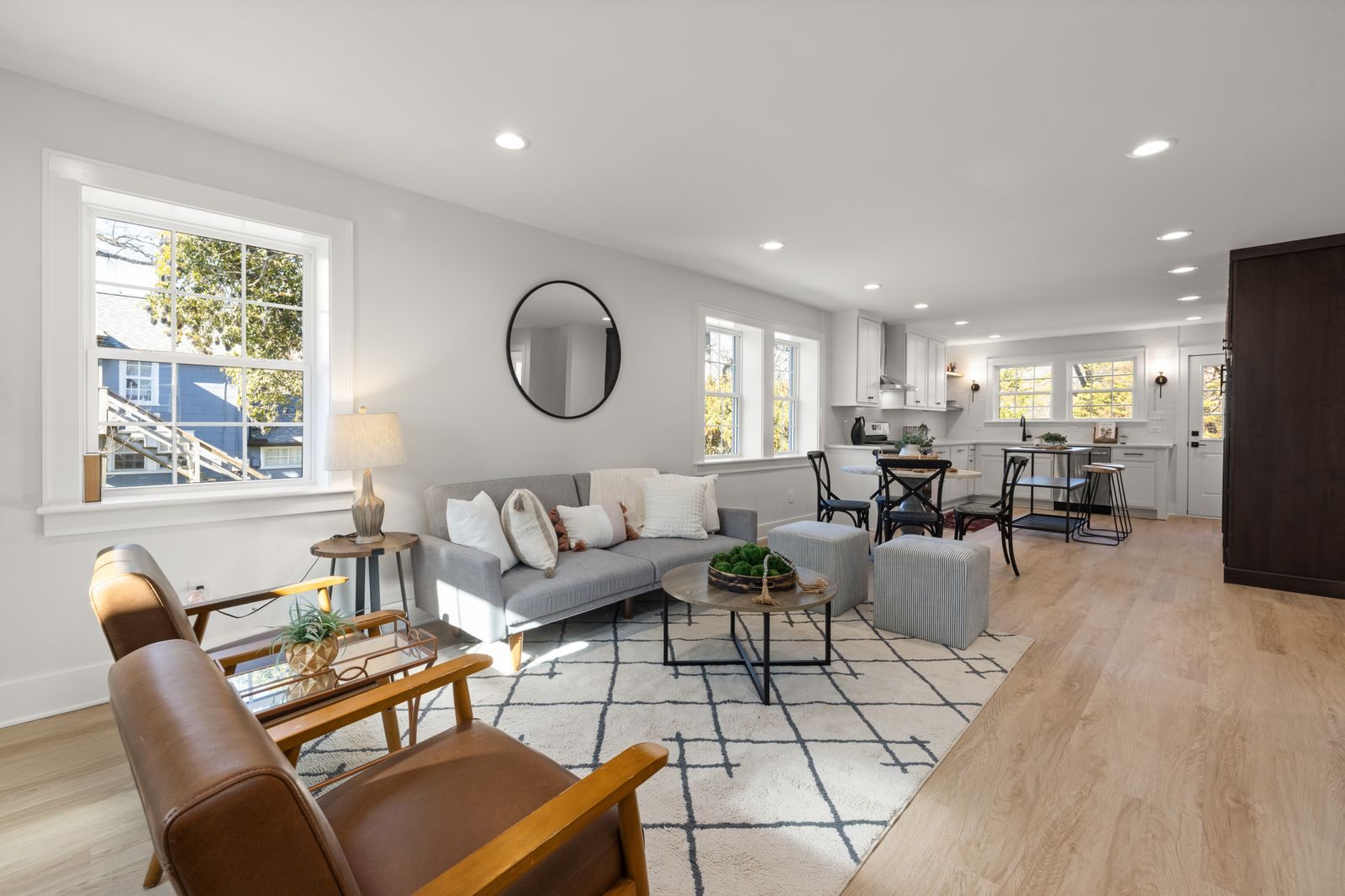 Bright, freshly cleaned living room