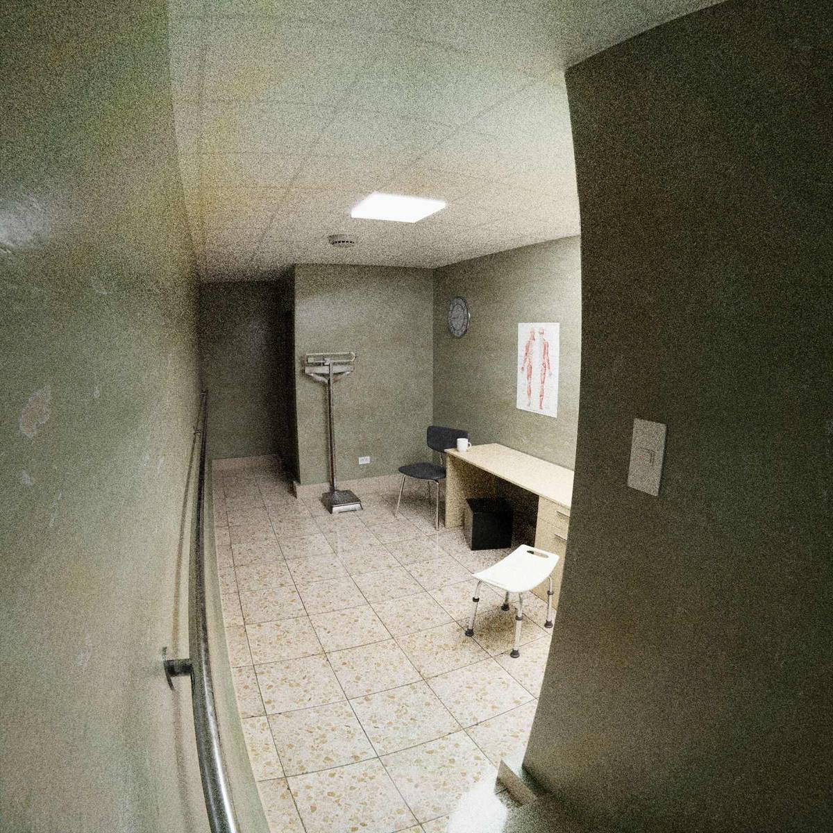Clean, empty medical exam room